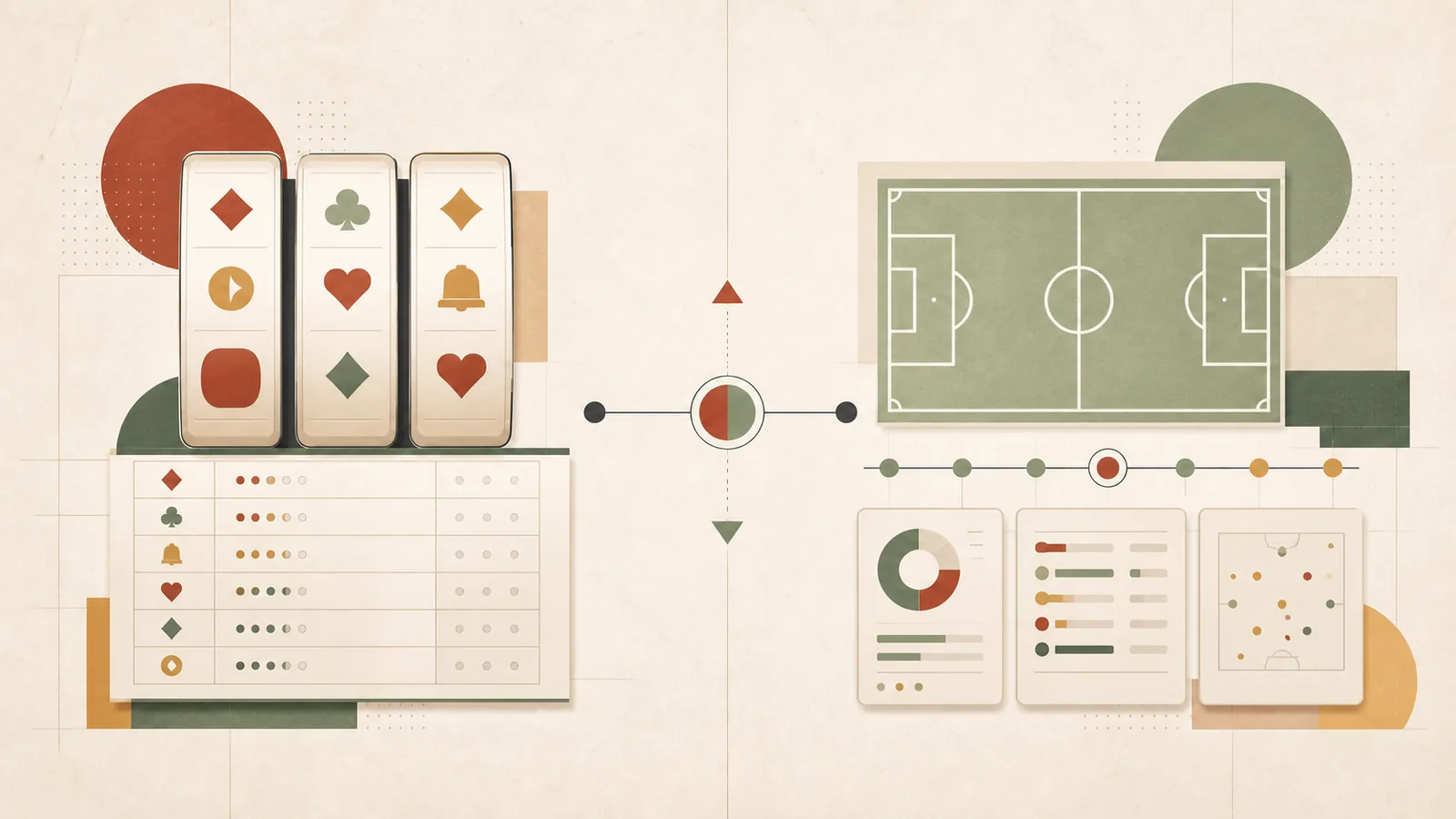 Comparação visual entre jogos e apostas esportivas na 80win